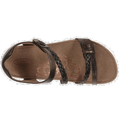 1h可退 【美国直邮】aetrex 女士 凉鞋皮鞋编织正品 外穿休闲 百