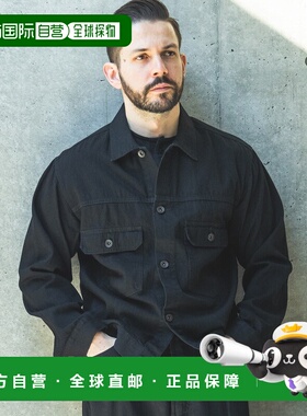 1h可退 日本直邮MR.OLIVE 男女同款 8oz水洗丹宁 复古廓形G-夹克