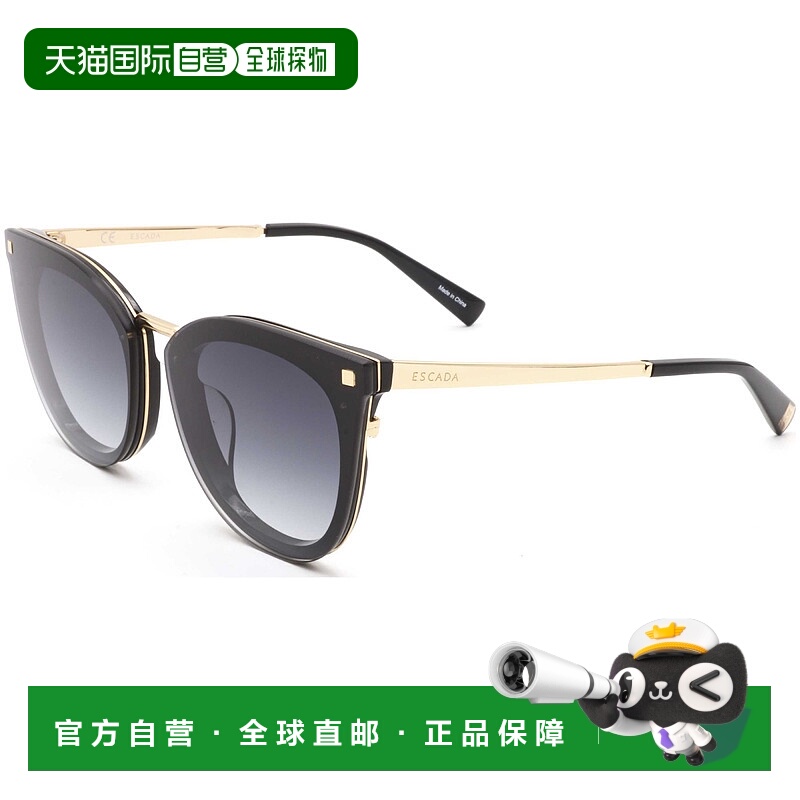 自营 Escada女式64毫米灰色太阳镜-黑色 美国奥莱直发艾斯卡达