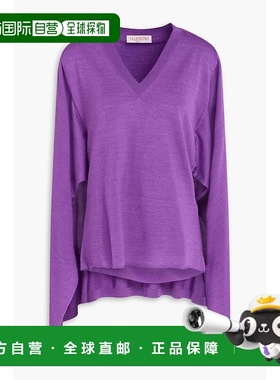 香港直邮valentino 华伦天奴 女士 羊毛真丝混纺毛衣 B0KS01S76PQ