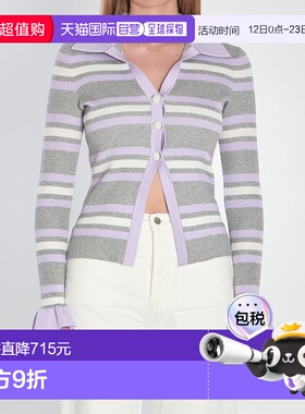 1h可退 香港直邮Self-Portrait 女士 条纹针织上衣 PF25047TAGRGR
