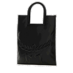 香港直邮MCM 女士手提包 MWTESTA03BK SS2024 黑色托特包