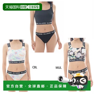 日本直邮Billabong 女士高领 Shadow Tropic 比基尼休闲泳衣全身