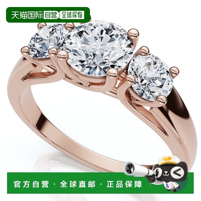 自营pompeii31Ct Three Stone Diamond Engagement Ring 14k Gold