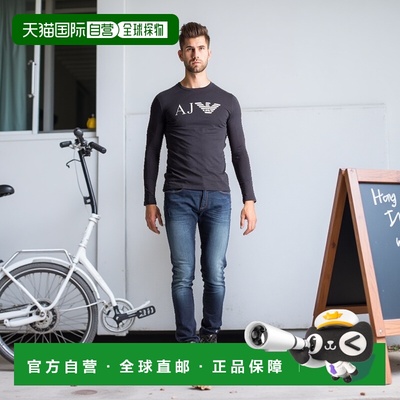 香港直邮Armani Jeans 阿玛尼 长袖T恤8N6T646JPFZ