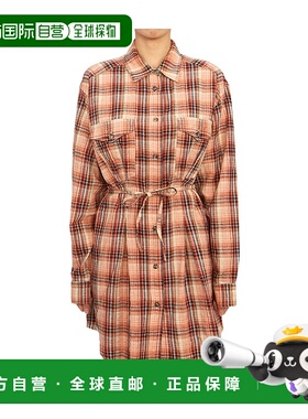 香港直邮Isabel Marant Etoile 翻领长袖连衣裙 RO0198FAA3I07E