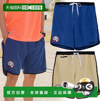 日本直邮RealBvoice 男士女士 R34 混合弹力短裤半裤 两栖海滩米