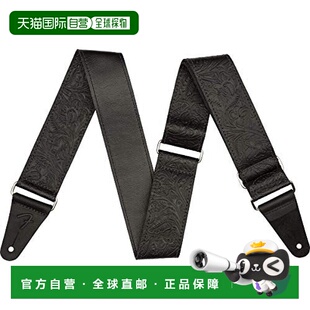 日本直邮Fender芬德吉他背带皮革吉他背带2黑色触感舒适