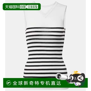 条纹羊毛混纺上衣 1h可退 Renato 香港直邮KHAITE white白色 女士