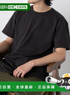 1h可退 日本直邮Cross＆Stitch 男女同款 重磅复古螺纹领T恤 OE11