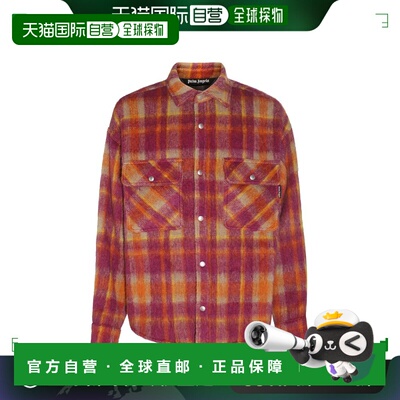 欧洲直邮PALM ANGELS 男士衬衫PMES012F23FAB0012861长袖夹克