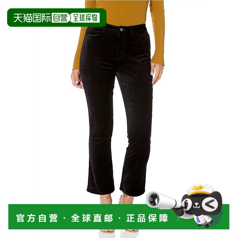 自营 paigeFemme 天鹅绒牛仔裤，黑色 Overdye - black overdye