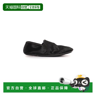 1h可退 香港直邮The Row 女士 Vincit 小马毛平底鞋 black黑色 舒