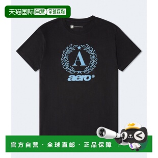 自营Aeropostale Laurel Logo Graphic Tee - black 7 美国奥莱直