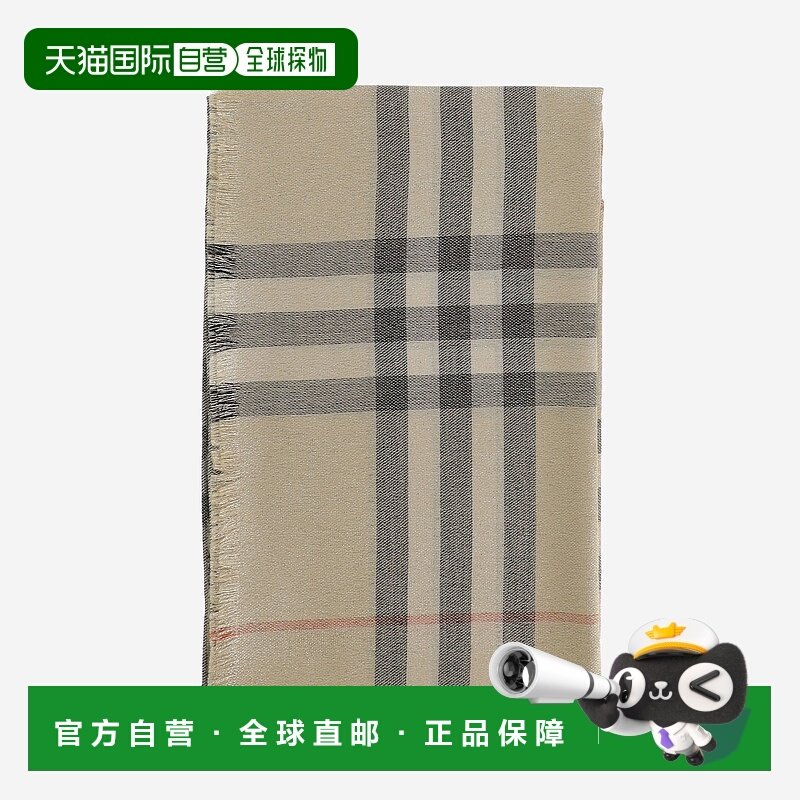 香港直邮BURBERRY 女士围巾 8106063SAND SS2025 红色