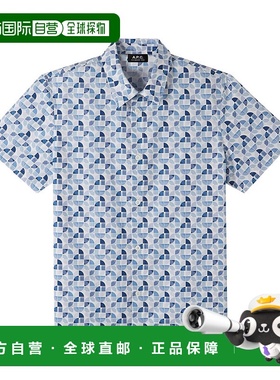 自营 a.p.c.L&Atilde;andre 短袖衬衫 - 蓝色 美国奥莱直发男装