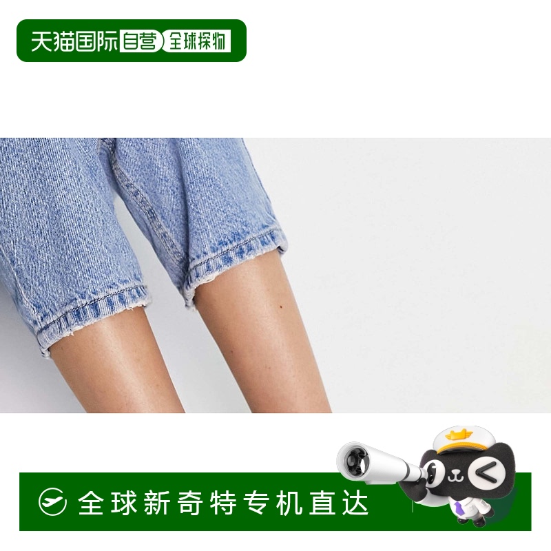 1h可退 香港直邮潮奢 Levi'S 李维斯 女士 徽标浅粉色凉拖