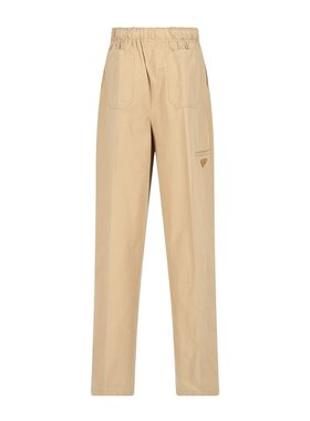 PRADA 女士休闲裤 P289H1BMSSOOOF0065 CO 棕色 松紧腰休闲裤