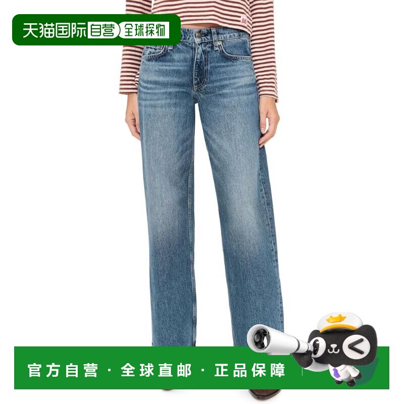 自营Rag & Bone女式低腰全斜腿牛仔裤，Eho-Echo 美国奥莱直发