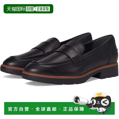 自营Vionic Cleo J5403L2001 Loafers Black Leather Comfort Sho