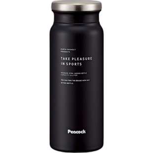 日本直邮【】The peacock孔雀 不锈钢保温杯 0.6L 暗灰色 AMZ-61