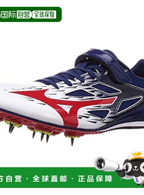 【日本直邮】Mizuno美津浓 田径鞋 白色×红色×藏青色 23.0 cm 2