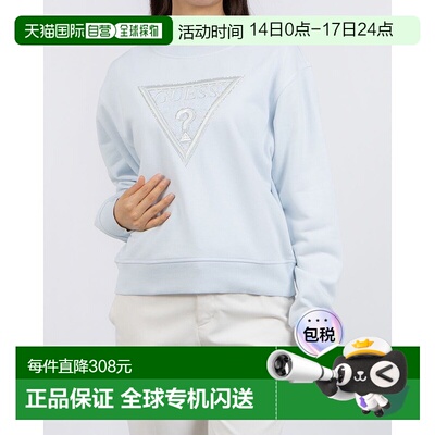 日本直邮Guess CN Ls Lace Triangle Flecee 卫衣 [GU1432EW03224