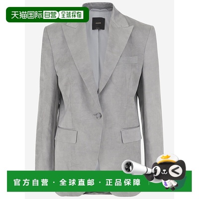 香港直邮PINKO 女士西服 104716A2BPI53 SS2025灰色西装外套