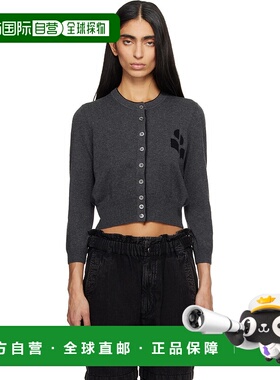 1h可退 香港直邮ISABEL MARANT 女士 灰色 Lona 开衫 CA0163FAD1L