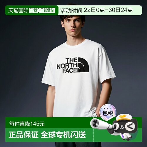 日本直邮THE NORTH FACE 男士短袖速干彩色圆顶棉质T恤 (NT32540)