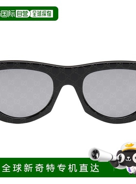 1h可退 香港直邮潮奢 Gucci 古驰 女士 黑色 Rectangular-Frame