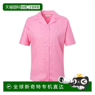 粉色 1h可退 衬衫 韩国直邮헤지스레이디스 HSSH5BC44P2 25SS亚麻短袖
