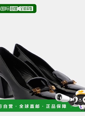 1h可退 香港直邮潮奢 KHAITE 女士 Elio 漆皮乐福浅口鞋 black黑