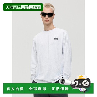 韩国直邮GOALSTUDIO 基本款多层长袖T恤-橘灰色