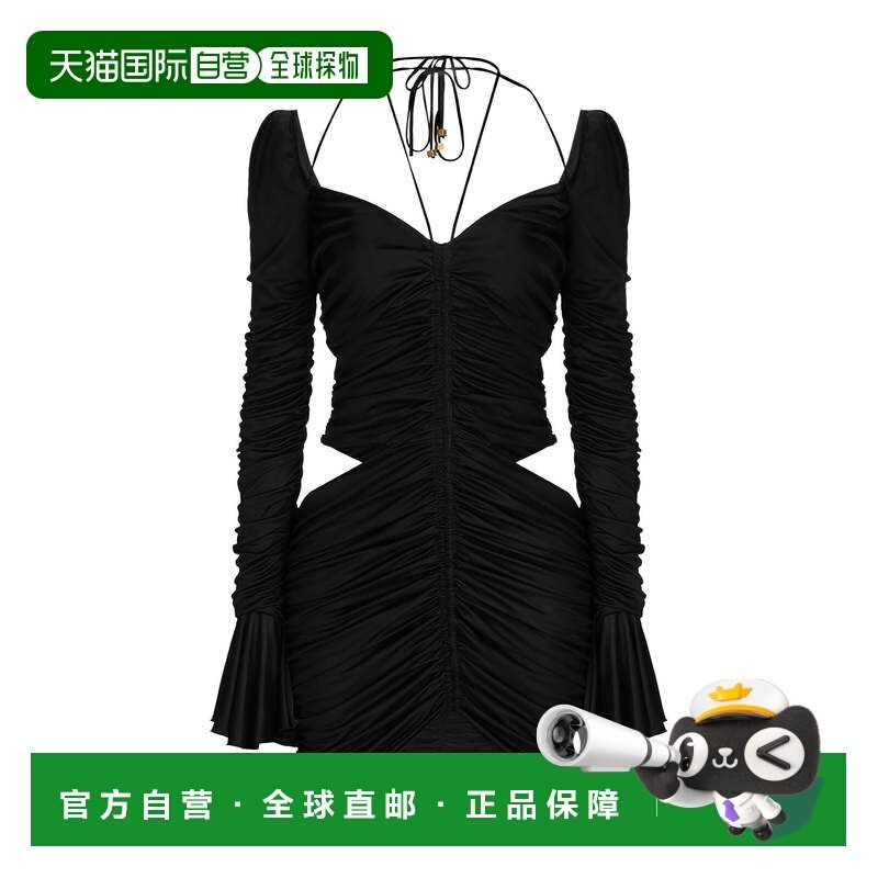 1h可退 香港直邮Blumarine 蓝色情人 女士 短款连衣裙 black黑色,女装/女士精品,连衣裙,淘宝优惠券,粉丝福利购,淘宝优惠卷