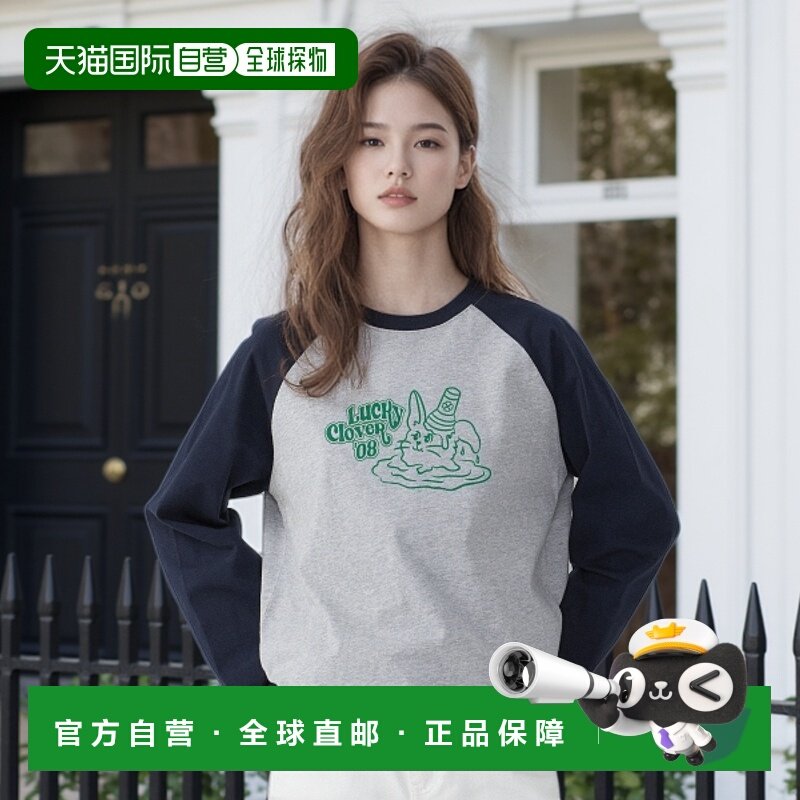 韩国直邮COVERNAT WOMAN 女士女装T恤CO2501LT70MG WOMEN RAGLAN O