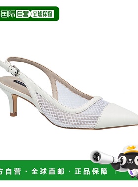 自营 French Connection女士七角高跟鞋-白色 美国奥莱直发法式
