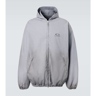 潮奢 Balenciaga 巴黎世家 男士 棉质防破裂拉链连帽衫