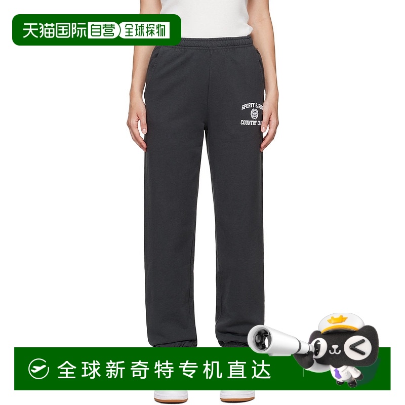 1h可退 香港直邮潮奢 SPORTY & RICH 女士 灰色 Varsity Crest 运