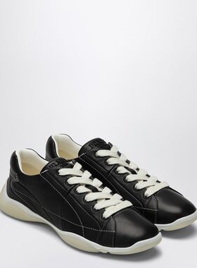 潮奢 Prada 普拉达 女士 黑色软羊皮运动鞋 1E942N025038F0632