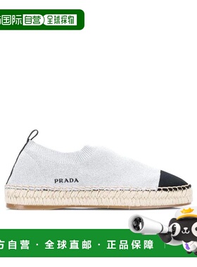 【99新未使用】香港直邮Prada 针织草编鞋 1S169L3V86一脚蹬