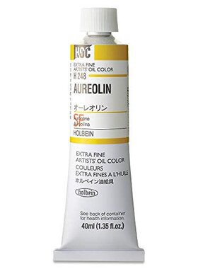 日本Holbein 艺术家透明油画颜料 黄色H248 40ml