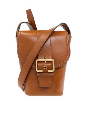 CHLOÉ 女士斜挎包 C25SP499N8326M SS2025 棕色 翻盖单肩包