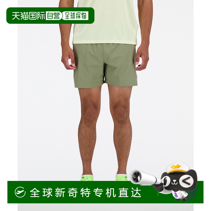 1h可退日本直邮New balance男士运动五分裤无缝内衬吸汗速干 MS4