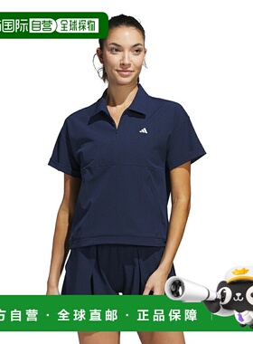 日本直邮 adidas 女士Beyond The Course系列防水2way半袖高尔夫