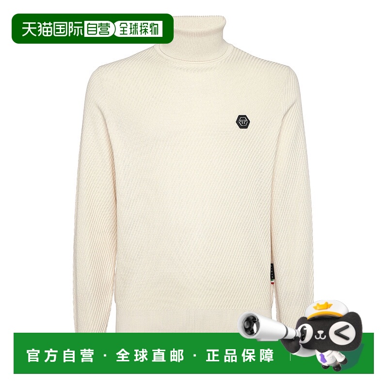 自营philipp pleinKnited Turtleneck Pullover Wool Silk Blend