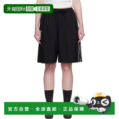 1h可退 香港直邮潮奢 Y-3 女士 黑色 Sport Uniform Raw Cut 3 St