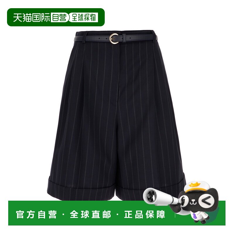 1h可退 香港直邮MAX MARA STUDIO 女士短裤 MSTERE001 SS2026 蓝