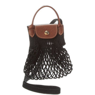 Longchamp Le Pliage Filet XS 网眼包 - 黑色 【美国奥莱】直发