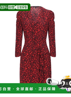 付款1h内可退 香港直邮Maje 女士 缠绕式连衣裙 red红色 舒适时尚